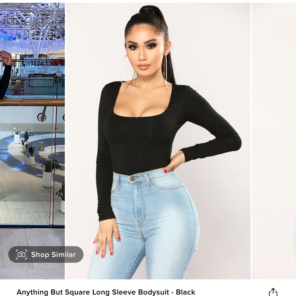 Body suit (anything but square long sleeve bodysuit)